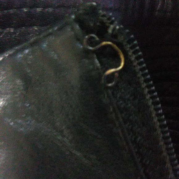 GIANNI VERSACE Vintage Black Leather Skirt Size 42 - Picture 7 of 7